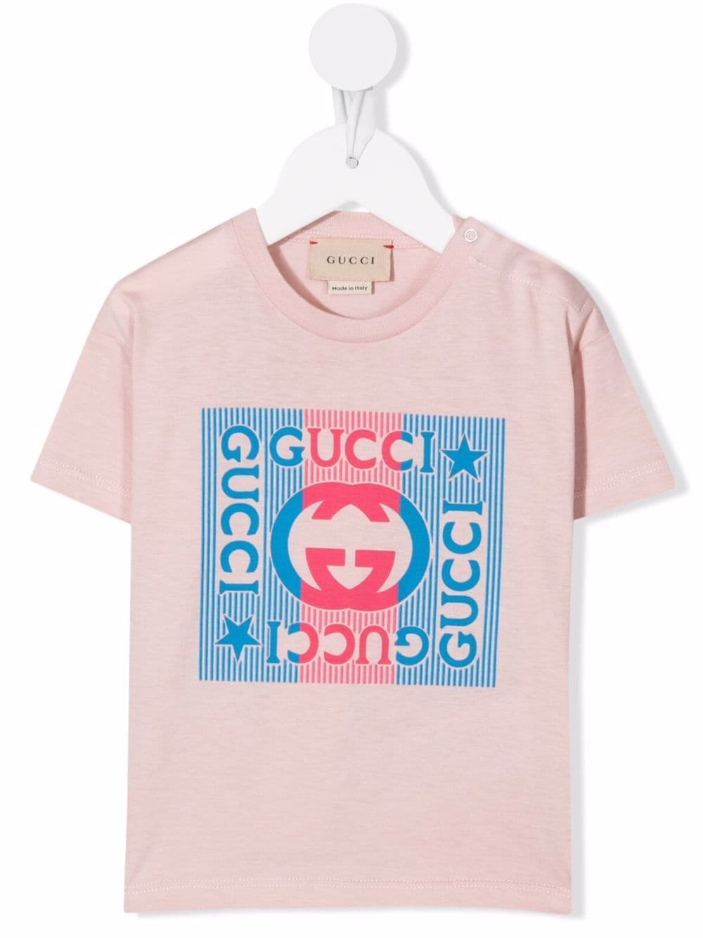 Gucci Kids T-Shirt mit Logo-Print - Rosa von Gucci Kids