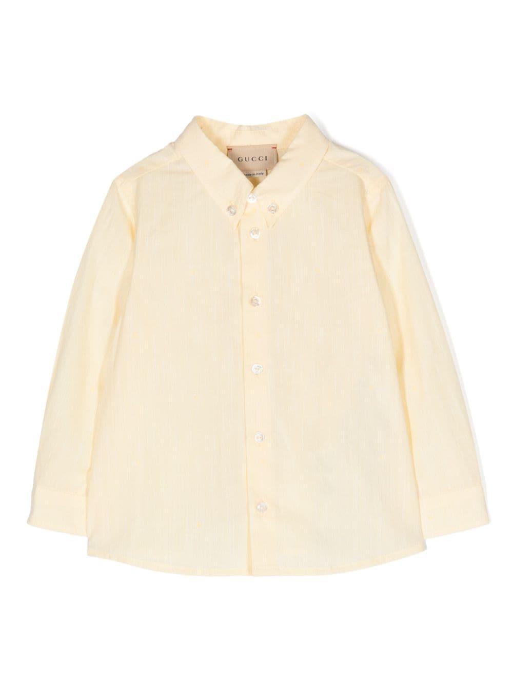 Gucci Kids Gestreiftes Hemd - Gelb von Gucci Kids