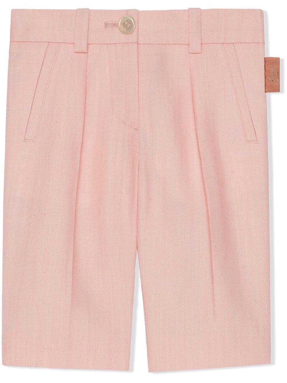 Gucci Kids Gerade Hose mit Abnähern - Rosa von Gucci Kids