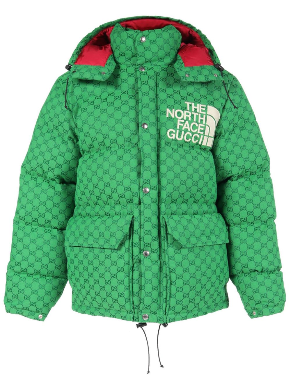 Gucci Pre-Owned x The North Face 2000 gefütterte Jacke aus GG Canvas - Grün von Gucci Pre-Owned