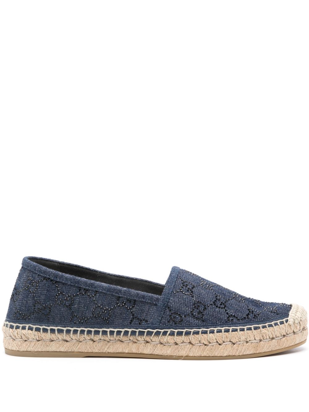 Gucci Espadrilles mit Kristallen - Blau von Gucci