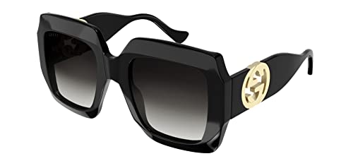 Gucci GG1022S Shiny Black/Grey 54/23/140 Damen Sonnenbrillen von Gucci
