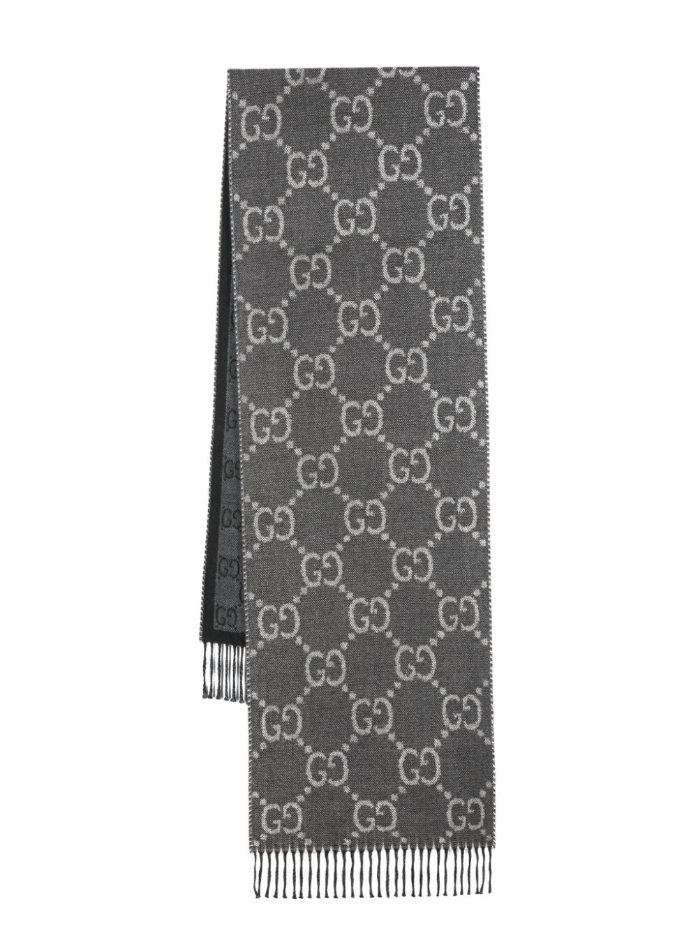 Gucci Jacquard-Schal mit GG - Grau von Gucci