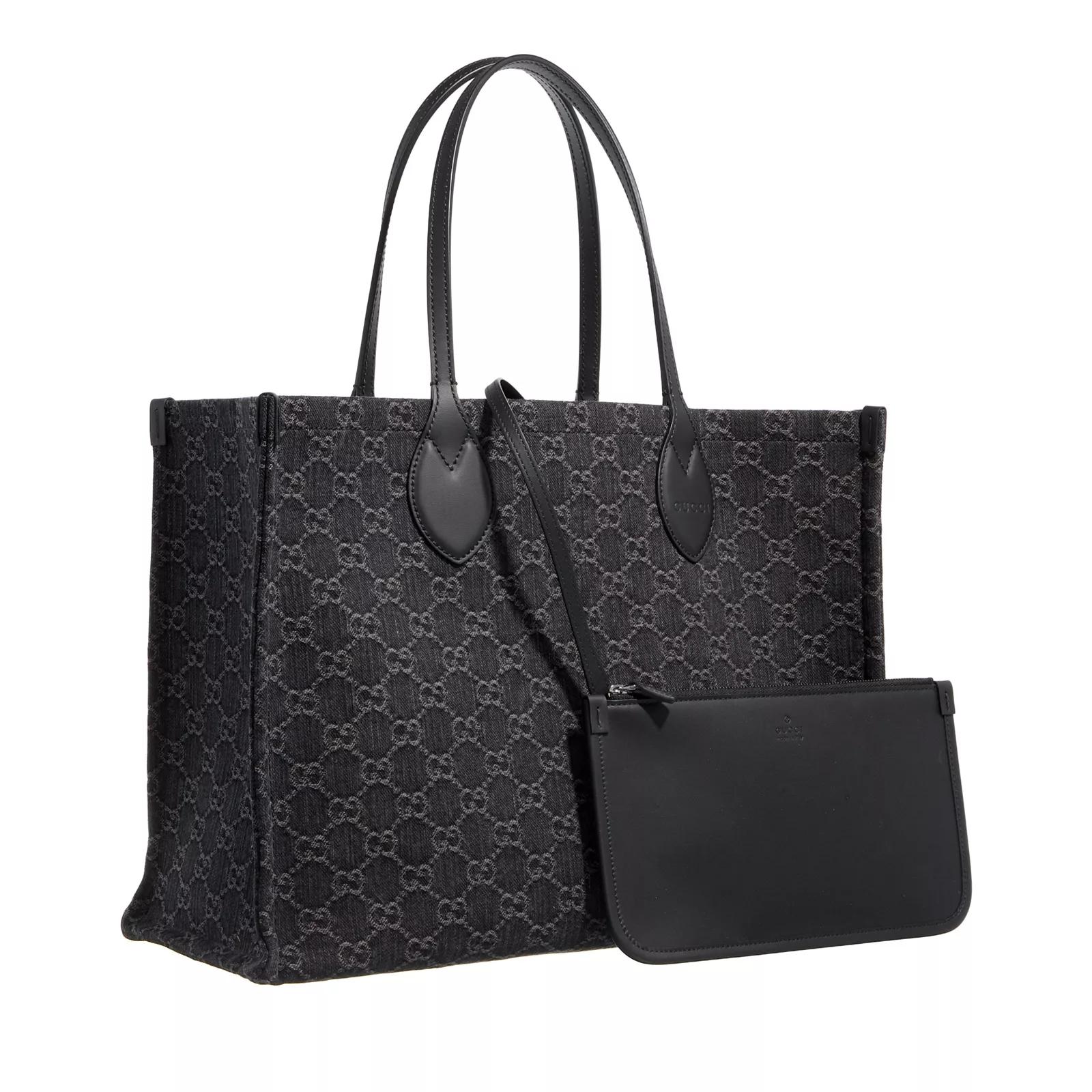 Gucci Shopper - Ophidia GG Denim - Gr. unisize - in Grau - für Damen von Gucci