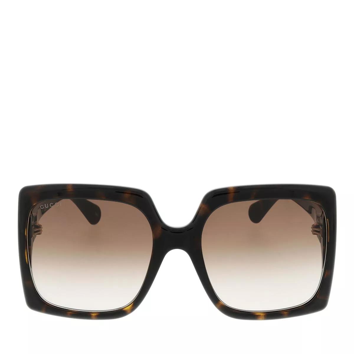 Gucci Sonnenbrille - GG0876S-002 60 Sunglass WOMAN INJECTION - Gr. unisize - in Goldbraun - für Damen von Gucci