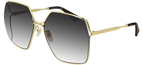 Gucci Sonnenbrillen GG0817S Gold/Grey Shaded 65/17/140 Damen von Gucci