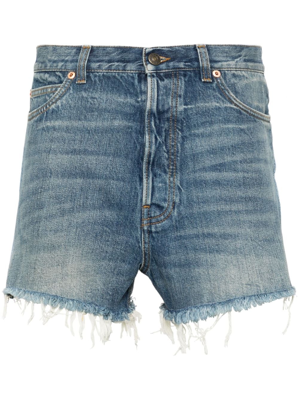 Gucci Jeans-Shorts im Patchwork-Look - Blau von Gucci