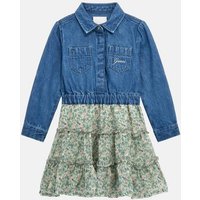 Mittellanges Kleid Allover-Print von Guess Kids