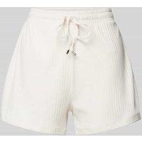 Guess Loose Fit Pyjama-Shorts in Ripp-Optik Modell 'SAMANTHA' in Beige Melange, Größe XS von Guess