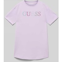 Guess T-Shirt mit Strasssteinbesatz in Flieder, Größe 140 von Guess