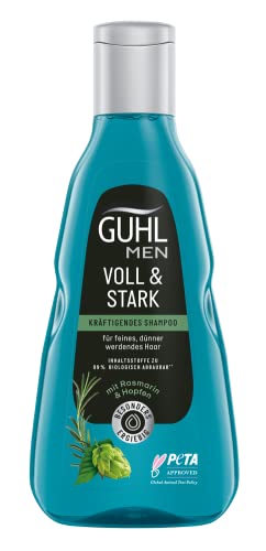Guhl Men Voll & Stark Shampoo - Inhalt: 250 ml - Haartyp: dünn, fein, normal, blue von Guhl