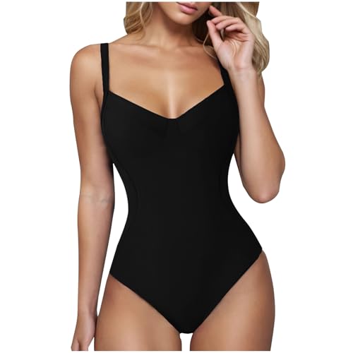 Guhmomh Badeanzug Damen Bauchweg Push Up Shape Schwimmanzug Sexy Bademode für Frauen Verstellbarer Sport Bademode Einteiliger Rückenfrei Swimsuits Vintage Strandmode Curvy Monokini Schwarz S Guhmomh Badeanzug Damen Bauchweg Push Up Shape Schwimmanzug Sexy Bademode für Frauen Verstellbarer Sport Bademode Einteiliger Rückenfrei Swimsuits Vintage Strandmode Curvy Monokini Schwarz S von Guhmomh