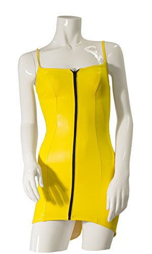 Guilty Pleasure Fetish We Damen Gp Datex Kleid, Yellow, L von Guilty Pleasure Fetish We