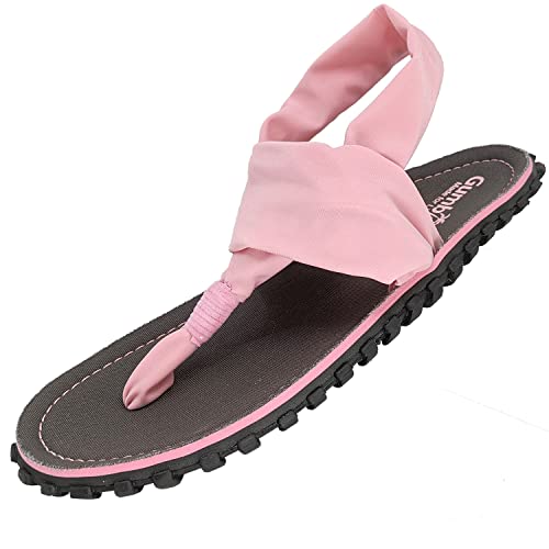 Gumbies Zehentrenner Sandalen | Modell Slingback | Farbe Grey Pink | Gr. 36 von Gumbies