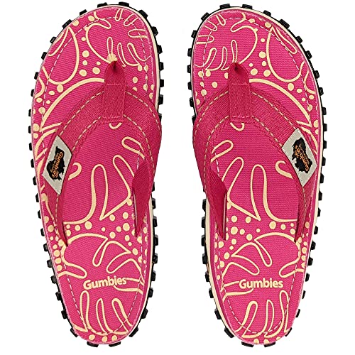 Gumbies | Tropical Pink | Rosa/Pink | Zehentrenner Damen/Herren Schuhe Zehentrenner Sandale von Gumbies