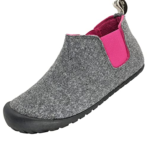 Gumbies Hausschuhe | Modell Brumby | Farbe Grey-Pink | Gr. 40 von Gumbies