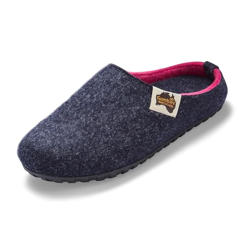 Gumbies Hausschuhe | Modell Outback Slipper | Farbe Navy-Pink | Gr. 40 von Gumbies