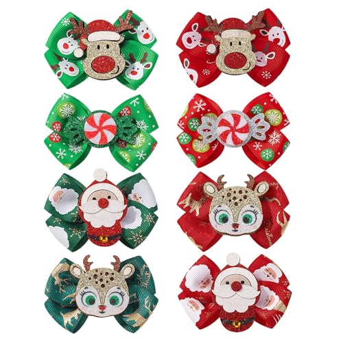 Christmas Bow Hair Clips, Cute Hair Clips Set, Decorative Christmas Hair Accessories, Holiday Hair Clips for Girls, Pack of 8 Hair Clips, Adorable Bow Hair Clips, Festive Hair Headdress, Christmas Bow Hair Clips, Cute Hair Clips Set, Decorative Christmas Hair Accessories, Holiday Hair Clips for Girls, Pack of 8 Hair Clips, Adorable Bow Hair Clips, Festive Hair Headdress, von Gungtj