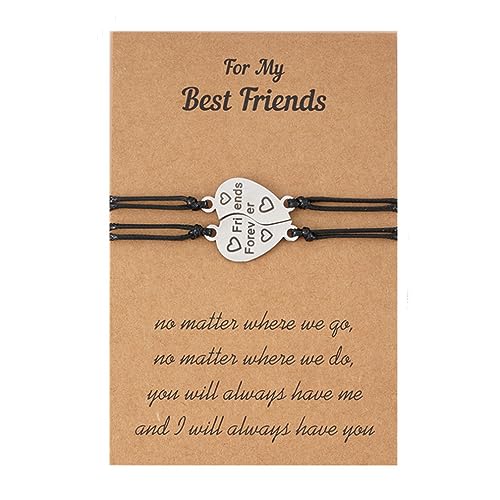 Guoguonb Personalisierte Puzzle Armband 2 Armband Best Friends Forever Legierung Puzzle Versprechen Kette Beste Freunde Armband BFF Schmuck Geschenke für Beste Freunde/Freundin von Guoguonb