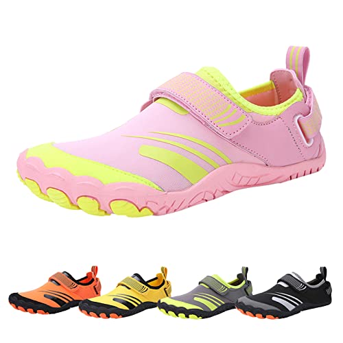 Guotobe Barfuss Schuhe Damen Sport Sommer Fitnessschuhe Traillaufschuhe rutschfest Leicht Laufschuhe Barfuss Schuhe Wasserfest Atmungsaktiv Barfußschuhe Sportschuhe Camping Weich Turnschuhe Sneaker von Guotobe