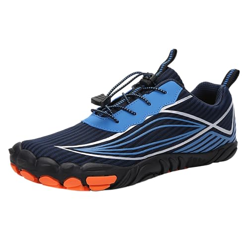 Guotobe Barfußschuhe Damen Bequem Camping Traillaufschuhe Schwarz Sport Breite Füße Barfussschuhe Barfußschuhe Outdoor Weich Wasserschuhe Laufschuhe Wasserfest rutschfest Fitnessschuhe Barfuss Schuhe von Guotobe