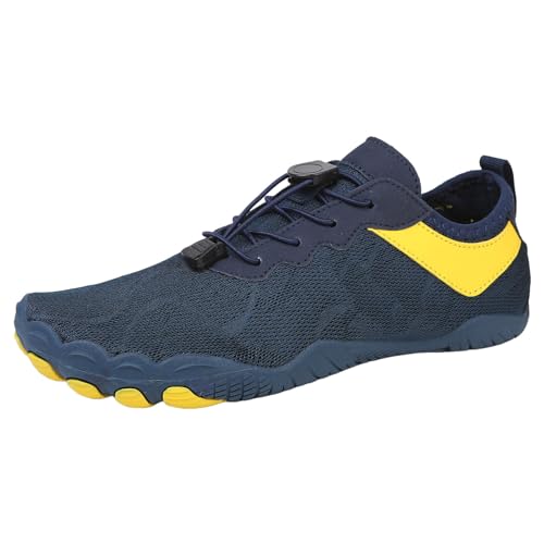 Guotobe Barfußschuhe Damen Breite Füße Schwarz Barfußschuhe Weiß rutschfest Große Größen Laufschuhe Traillaufschuhe Weich Bequem Sportschuhe Wasserschuhe Wasserfest Sport Badeschuhe Barfussschuhe von Guotobe