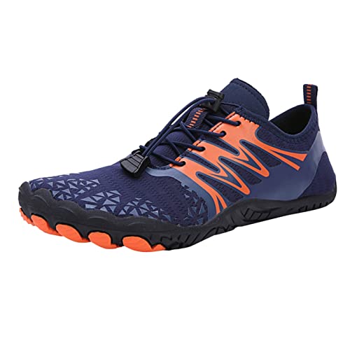 Guotobe Barfußschuhe Damen Rutschfest Sport Barfußschuhe Barfuss Schuhe Leicht Atmungsaktiv Fitnessschuhe Traillaufschuhe Weiß Sommer Laufschuhe Barfussschuhe Weich Breite Füße Wanderschuhe Badeschuhe von Guotobe