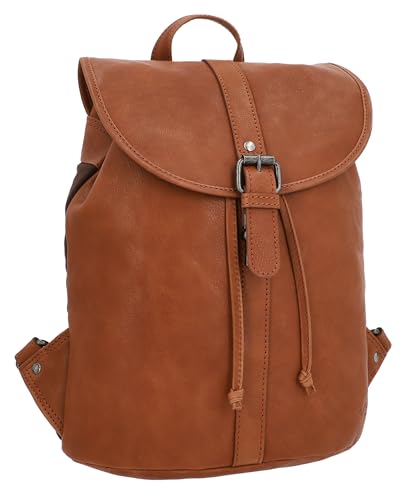 Gusti Rucksack Leder - Bennett Damen und Herren Laptoptasche Cityrucksack Lederrucksack Aktentasche Braun Leder 12L von Gusti