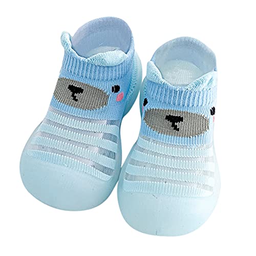 Baby Sockenschuhe Unisex Freizeitschuhe Bodensocken Lernlaufschuhe Atmungsaktiv Weicher Stricken Sockenschuhe Socken Schuhe Kleinkind Fleece Gummisohle Indoor Socken Schuhe Für Mädchen Junge Warm von Gyaimxfu