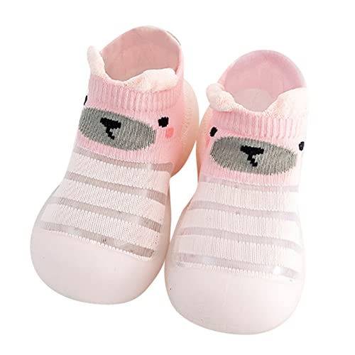 Baby Sockenschuhe Unisex Freizeitschuhe Bodensocken Lernlaufschuhe Atmungsaktiv Weicher Stricken Sockenschuhe Socken Schuhe Kleinkind Fleece Gummisohle Indoor Socken Schuhe Für Mädchen Junge Warm von Gyaimxfu