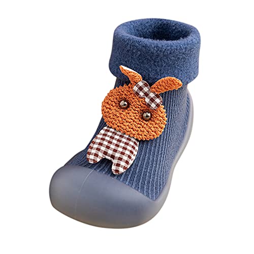 Baby Sockenschuhe Unisex Freizeitschuhe Lauflernschuhe Kinder Warm Niedlicher Cartoon Weicher Stricken Sockenschuhe Gummisohle Socken Schuhe Kleinkind Fleece Indoor Socken Schuhe Für Mädchen Junge von Gyaimxfu