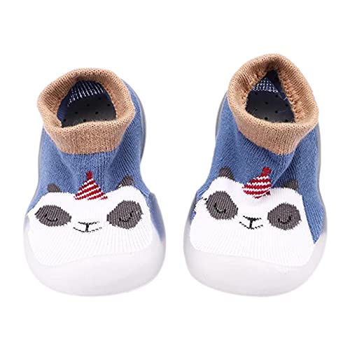 Gyaimxfu Baby Sockenschuhe Unisex Atmungsaktiv Krabbelschuhe Babysocken Warm Bequem Socken Schuhe Kleinkind Fleece Gummisohle Weicher Stricken Sockenschuhe Indoor Socken Schuhe Für Mädchen Junge von Gyaimxfu