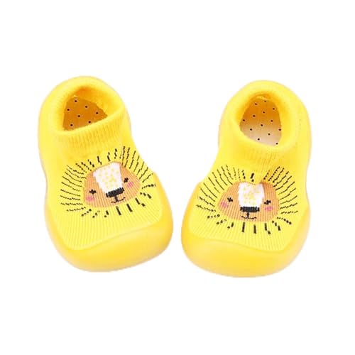 Gyaimxfu Baby Sockenschuhe Unisex Atmungsaktiv Krabbelschuhe Babysocken Warm Bequem Socken Schuhe Kleinkind Fleece Gummisohle Weicher Stricken Sockenschuhe Indoor Socken Schuhe Für Mädchen Junge von Gyaimxfu