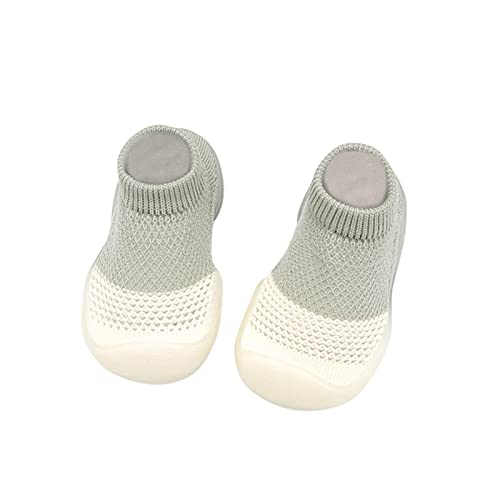 Gyaimxfu Baby Sockenschuhe Unisex Atmungsaktiv Socken Schuhe Kleinkind Fleece Warm Bequem Lauflernschuhe Kinder Gummisohle Bodensocken Lernlaufschuhe Indoor Socken Schuhe Für Mädchen Junge von Gyaimxfu