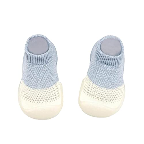 Gyaimxfu Baby Sockenschuhe Unisex Atmungsaktiv Socken Schuhe Kleinkind Fleece Warm Bequem Lauflernschuhe Kinder Gummisohle Bodensocken Lernlaufschuhe Indoor Socken Schuhe Für Mädchen Junge von Gyaimxfu