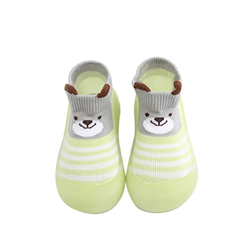 Gyaimxfu Baby Sockenschuhe Unisex Weicher Lauflernschuhe Kinder Freizeitschuhe Krabbelschuhe Babysocken Bodensocken Lernlaufschuhe Gummisohle Indoor Socken Schuhe Für Mädchen Junge Warm von Gyaimxfu