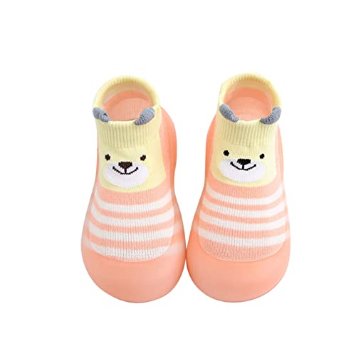 Gyaimxfu Baby Sockenschuhe Unisex Weicher Lauflernschuhe Kinder Freizeitschuhe Krabbelschuhe Babysocken Bodensocken Lernlaufschuhe Gummisohle Indoor Socken Schuhe Für Mädchen Junge Warm von Gyaimxfu