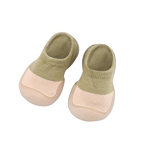 Gyaimxfu Baby Sockenschuhe Unisex Weicher Socken Schuhe Kleinkind Fleece Warm Freizeitschuhe Lauflernschuhe Kinder Gummisohle Bodensocken Lernlaufschuhe Indoor Socken Schuhe Für Mädchen Junge von Gyaimxfu