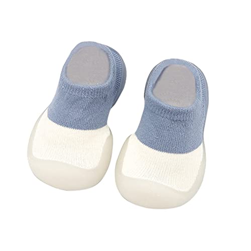 Gyaimxfu Baby Sockenschuhe Unisex Weicher Socken Schuhe Kleinkind Fleece Warm Freizeitschuhe Lauflernschuhe Kinder Gummisohle Bodensocken Lernlaufschuhe Indoor Socken Schuhe Für Mädchen Junge von Gyaimxfu