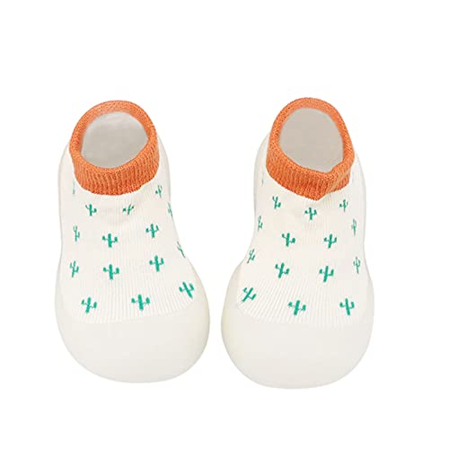 Gyaimxfu Barfußschuhe Baby Winter Freizeitschuhe rutschfeste Hüttenschuhe Warm Mit Motiv Bodensocken Lernlaufschuhe Gummisohle Krabbelschuhe Babysocken Indoor Socken Schuhe Für Mädchen Junge von Gyaimxfu