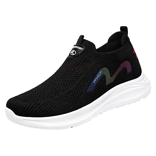 Gyaimxfu Damen Slip on Sneaker Sommer Casual Krankenschwester Schuhe Bequeme rutschfest Turnschuhe Atmungsaktives Vermascht Walkingschuhe Outdoor Fitness Erhöhte Dämpfung Und Entlastung Der Füße von Gyaimxfu