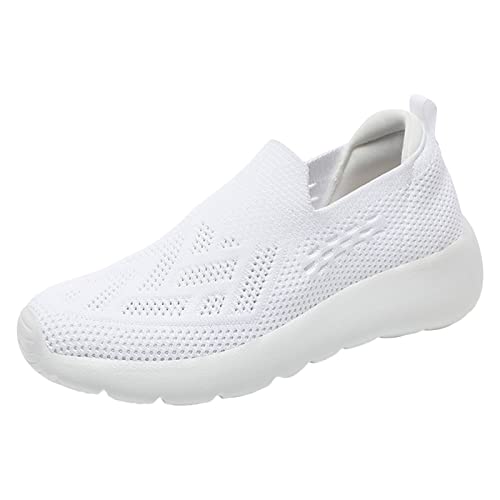 Gyaimxfu Damen Turnschuhe Sneaker Schuhe Leicht Turnschuhe Anti-Rutsch Casual Krankenschwester Schuhe Atmungsaktives Vermascht Walkingschuhe Outdoor Fitness Erhöhte Dämpfung Und Entlastung Der Füße von Gyaimxfu