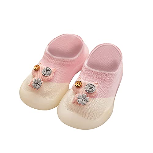 Gyaimxfu Kleinkind Schuhe Baby Mit Motiv Krabbelschuhe Babysocken Warm Weicher Lauflernschuhe Kinder Gummisohle Weicher Stricken Sockenschuhe Indoor Socken Schuhe Für Mädchen Junge von Gyaimxfu