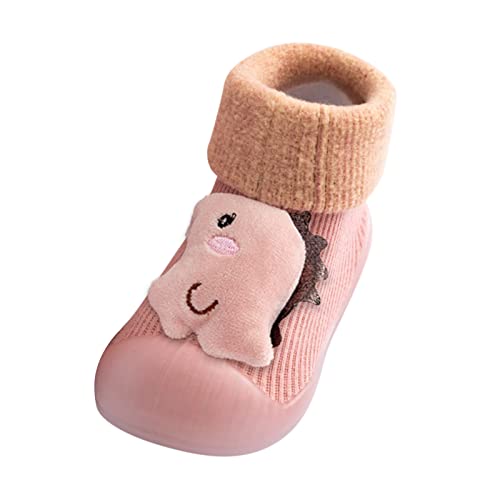 Gyaimxfu Kleinkind Schuhe Baby Mit Motiv Lauflernschuhe Kinder Warm Niedlicher Cartoon Krabbelschuhe Babysocken Gummisohle Weicher Stricken Sockenschuhe Indoor Socken Schuhe Für Mädchen Junge von Gyaimxfu