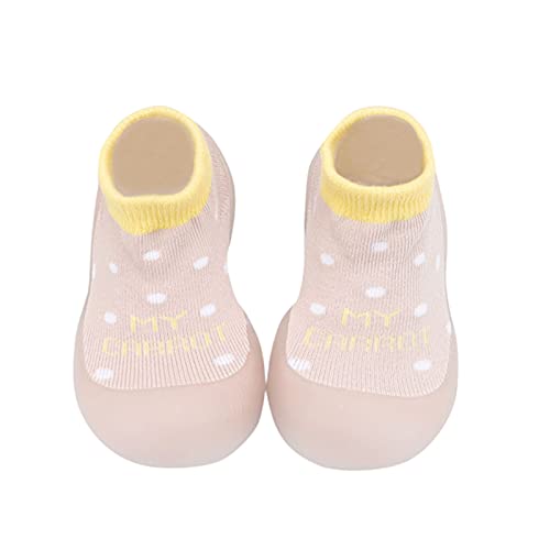 Gyaimxfu Krabbelschuhe Baby Atmungsaktiv Socken Schuhe Kleinkind Fleece Warm Mit Motiv rutschfeste Hüttenschuhe Gummisohle Krabbelschuhe Babysocken Indoor Socken Schuhe Für Mädchen Junge von Gyaimxfu