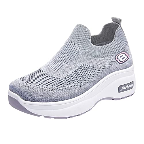 Orthopädische Schuhe Damen Sommer Bequeme Krankenschwester Schuhe Casual Fashion Joggingschuhe Atmungsaktives Vermascht Walkingschuhe Sportschuhe Erhöhte Dämpfung Und Entlastung Der Füße von Gyaimxfu