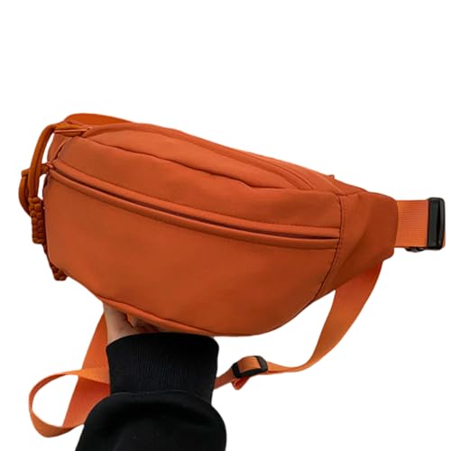 Gyios Damen-Umhängetaschen Canvas Casual Crossbody Chest Bag Sport -tailentasche-orange von Gyios