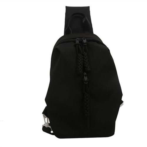 Gyios Damen-Umhängetaschen Einfache Und Trendige Brustbeutel Sport Kleiner Rucksack -fahrrad -umhängetaschen, Crossbody -tasche-black von Gyios