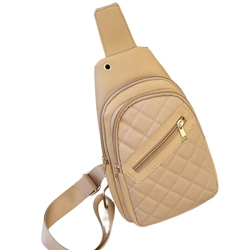 Gyios Damen-Umhängetaschen Stickte Brustbeutel Multifunktionaler Umhängetasche- Khaki von Gyios