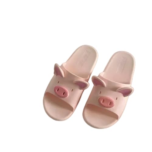 Gyios hausschuhe damen Damen Home Frauen Sandalen Sommer Süße Hausschuhe Tragen Schwein Schuhe Innenbad Flip Flop Größe Lässig-p-a-40-41 von Gyios